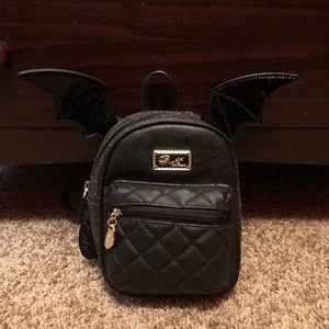 Betsey Johnson mini bat backpack